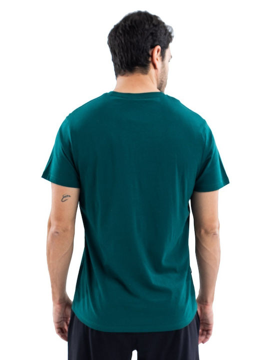 Venimo Men's Short Sleeve Blouse Green