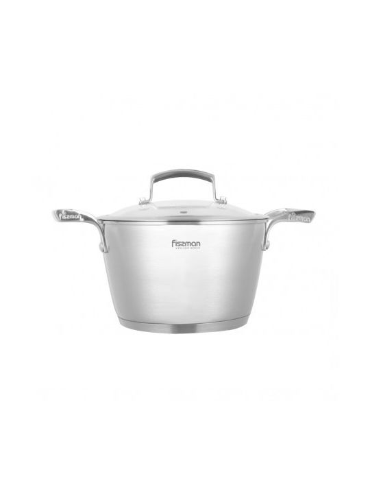 Fissman Tiefer Edelstahl-Topf 20cm