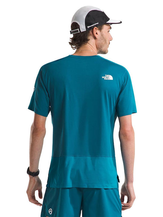 The North Face Summit High Trail Run Men's Athletic T-shirt Short Sleeve Turquoise