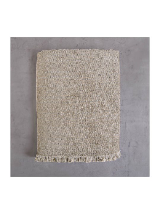 Rythmos Rachel Ριχτάρι Τριθέσιου Καναπέ Δύο 'Οψεων Chenille 180x280εκ. Βεραμάν