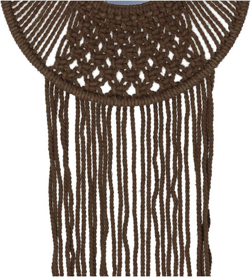 ArteLibre Wandspiegel mit Braun Rahmen Durchmesser 25cm 1Stück