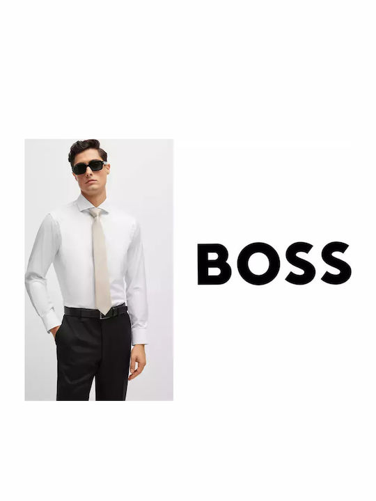 Boss Ανδρική Γραβάτα Μεταξωτή με Σχέδια