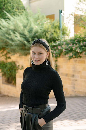 Achilleas Accessories Στέκα Μαλλιών Μαύρη