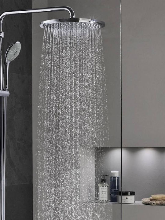 Grohe BAU System 210 Ρυθμιζόμενη Στήλη Ντουζ με Μπαταρία Ασημί