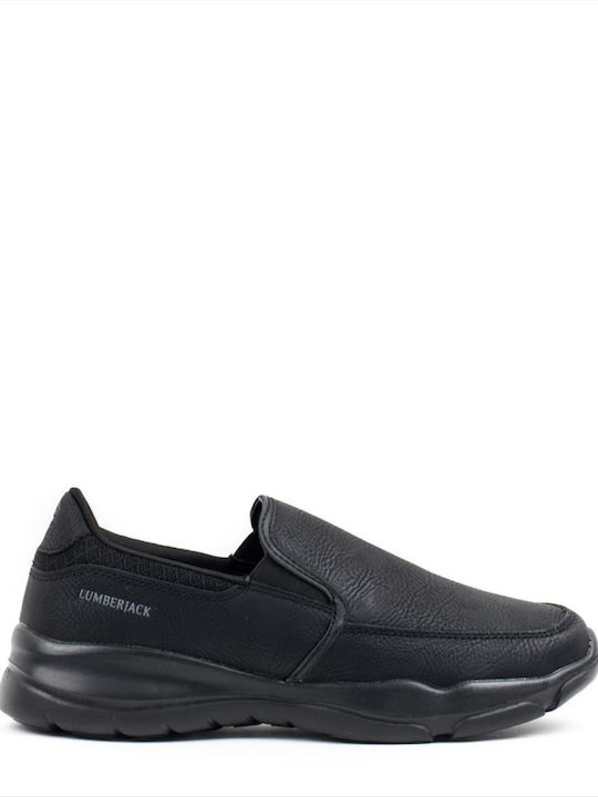 Lumberjack Agatha Women's Leather Slip-Ons Black