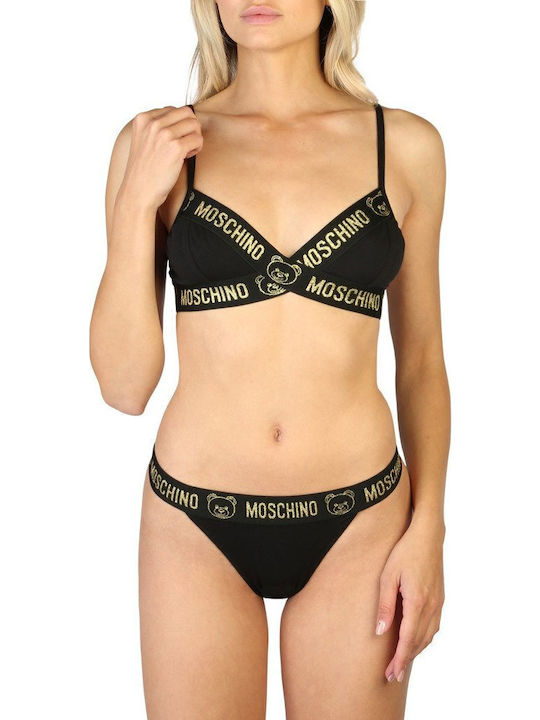 Moschino Set de Lenjerie Sutien cu Slip Black