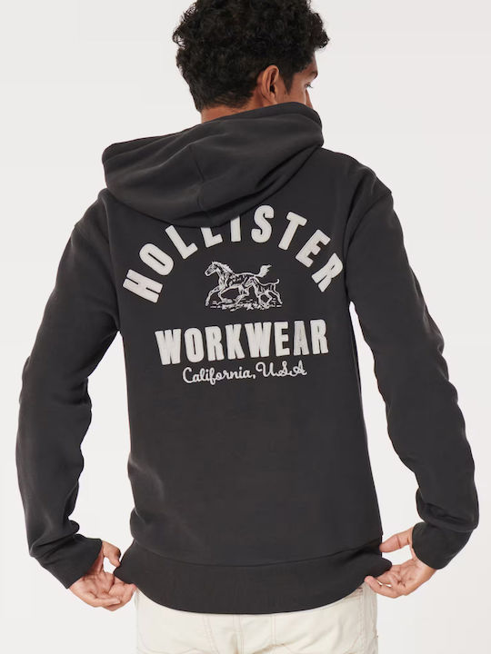 Hollister Herren Sweatshirt Schwarz