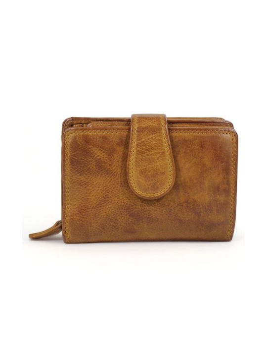 Trip Camel Wallet Made of Genuine Vintage Soft Leather (535 Camel)