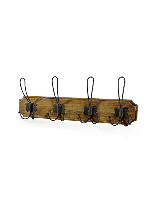 ArteLibre Wooden Wall Hanger with 12 Slots 1pc