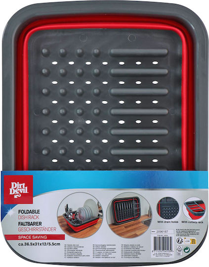 Dirt Devil Scurgător De Chiuvetă Din Silicon Roșu 36.5x31x12cm Dirt Devil Scurgător De Chiuvetă Din Silicon Roșu 36.5x31x12cm