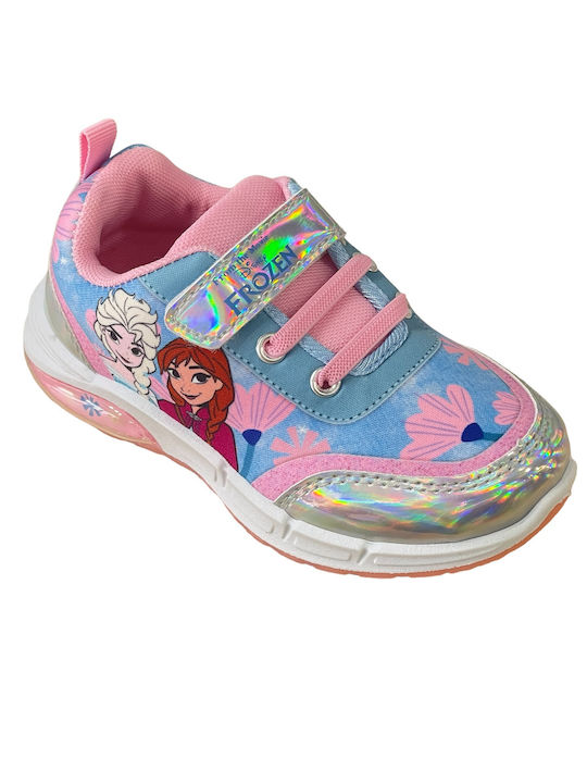 Disney Παιδικά Sneakers με Σκρατς & Φωτάκια Πολύχρωμα
