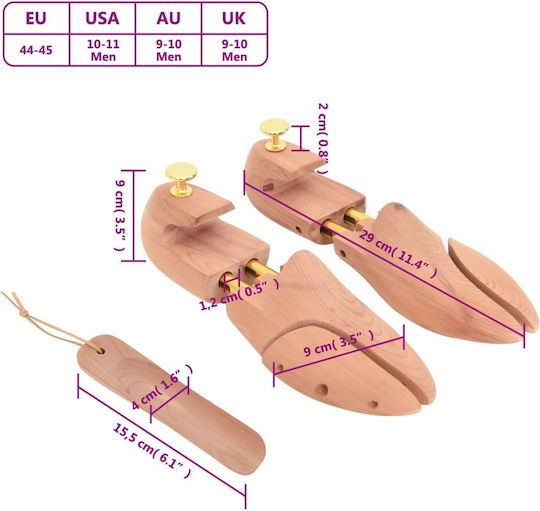 vidaXL Schuhformer für Lederschuhe