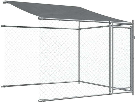 vidaXL Metallisches Hundepark 400x200x200cm Grau