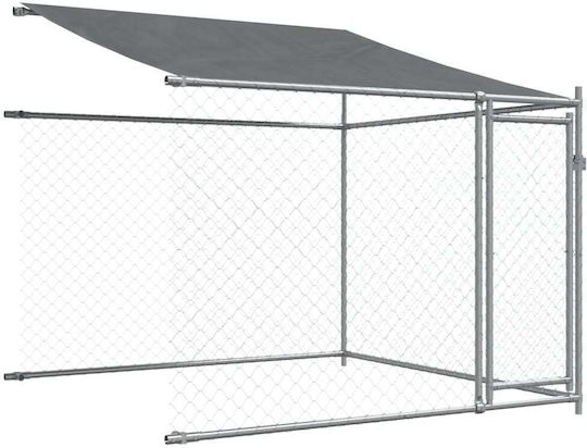 vidaXL Metallic Dog Park 1000x200x200cm Silver