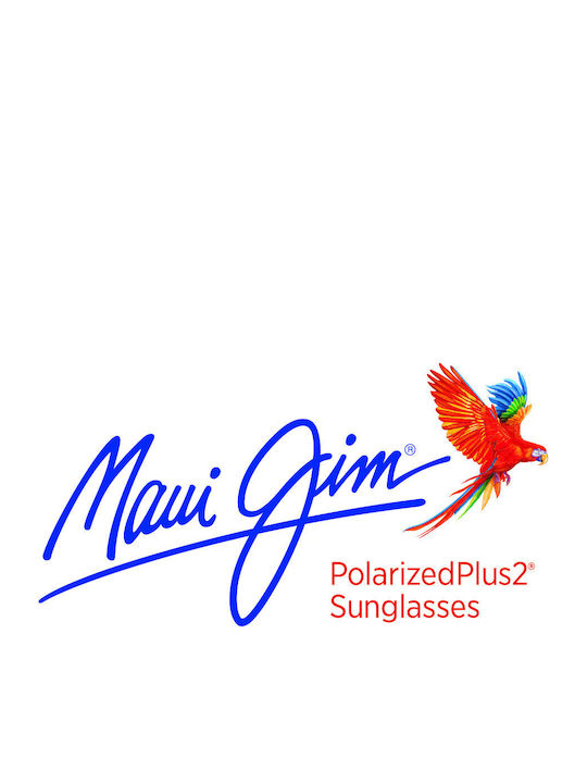 Maui Jim Sunglasses with Gray Plastic Frame and Brown Gradient Lens HS644-14