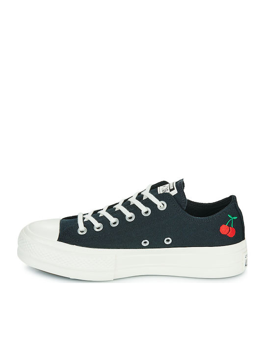 Chuck Taylor All Star Adidași Flatforms Pentru Femei Negri