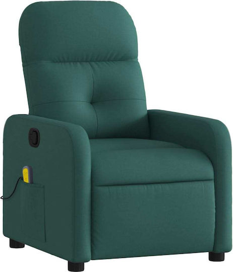 Fotoliu Relax Masaj cu Puf Verde 66x89x96cm