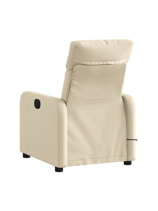 Πολυθρόνα Relax Massage με Υποπόδιο Μπεζ 66x89.5x95.5cm