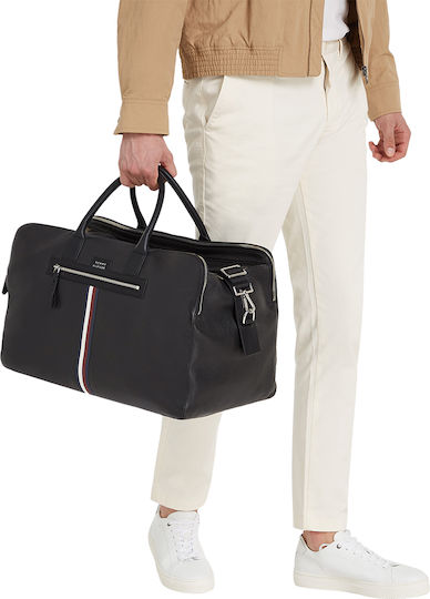 Tommy Hilfiger Sack Voyage Black made of Leather