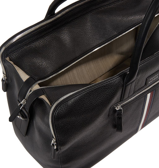 Tommy Hilfiger Sack Voyage Black made of Leather