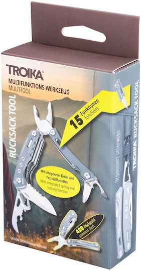 Troika Tool Πολυεργαλείο Γκρι σε Θήκη
