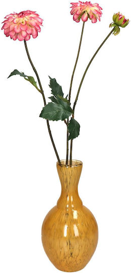 ArteLibre Βάζο Γυάλινο Κίτρινο Φ12xΥ23cm