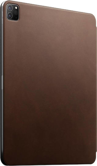 Nomad Folio Flip Cover Leder Dauerhaft mit Tastatur Englisch US Braun für iPad Pro 2024 13