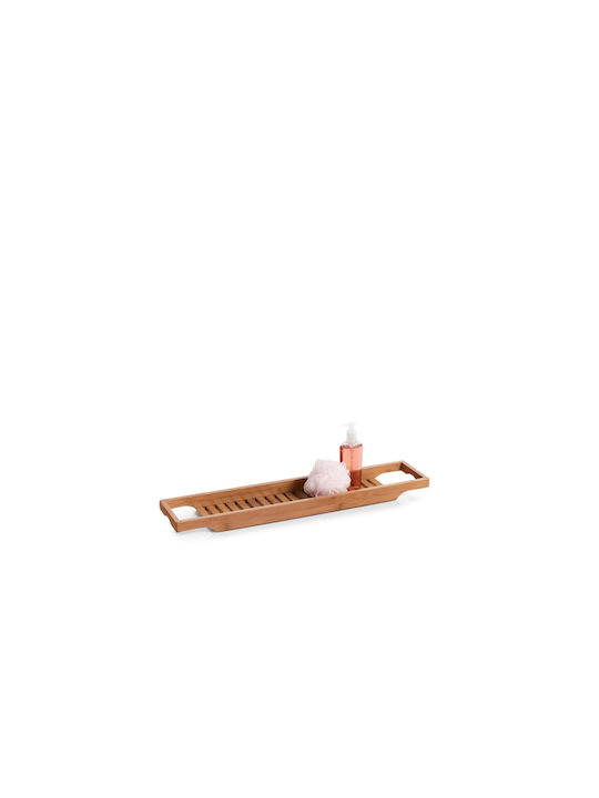 Zeller Ραφιέρα Μπανιέρας Ξύλινη 70x15x5cm Καφέ