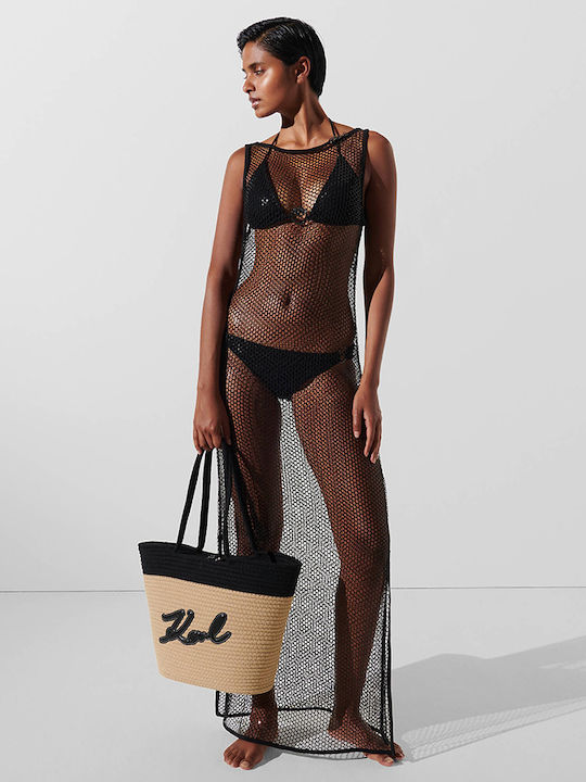 Karl Lagerfeld Γυναικεία Τσάντα Ώμου Μαύρη