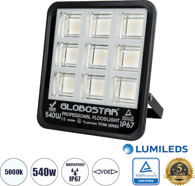 GloboStar Atlas Rezistent la apă Proiector LED 540W Alb Rece 5000K IP67