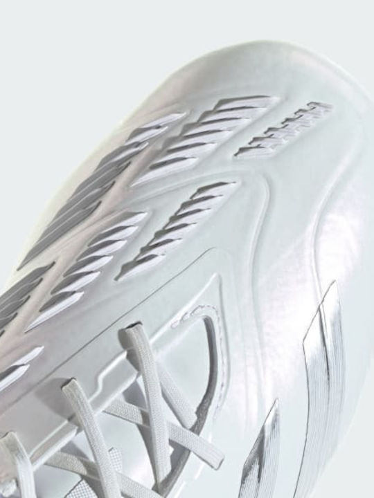 adidas Predator Elite Pantofi de Fotbal cu crampoane Cloud White / Silver Metallic
