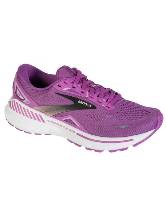 Brooks Adrenaline Gts 23 Sport Shoes for Training & Gym Purple