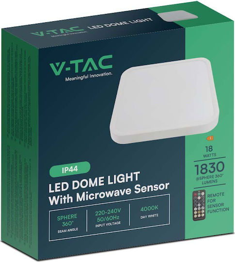V-TAC Roof Square LED Panel 36W with Natural White Light 4000K