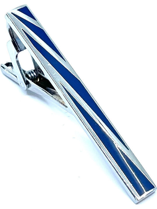 Legend Accessories Silver Tie Clip Син