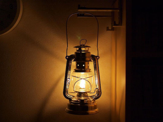 FeuerHand Baby Special 276 Zinc Plated Battery Lantern for Camping with Flashlight