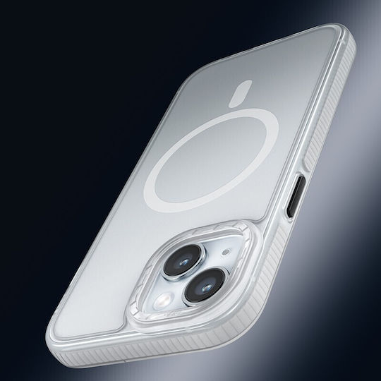Hoco Hoco Back Cover Silikonkonstruktion 1.5mm Magnetischer Verschluss Weiß Für iPhone 15 Plus