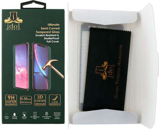 Idol 1991 3D 0.3mm Full Glue Full Face Tempered Glass Black (Motorola Edge 40) 8353710
