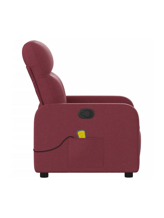 Relaxsessel Friseurwaschbecken mit Fußhocker Burgundisch 66x89x96cm