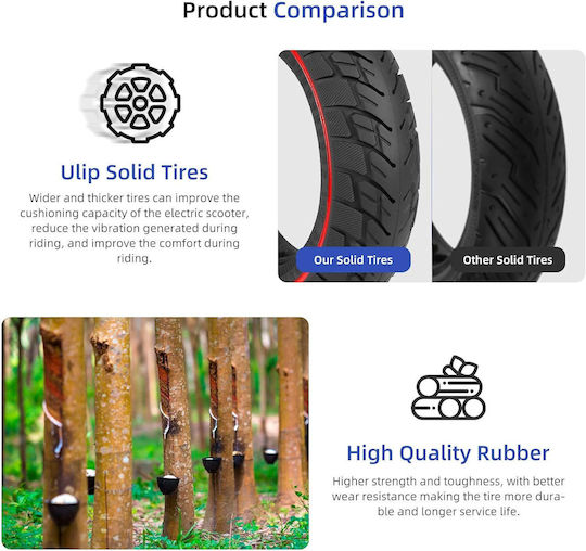 Honeycomb Reifen für Elektro-Roller Xiaomi in Rot Farbe XM0646