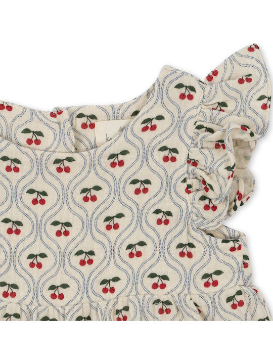 Konges Slojd Baby Bodysuit Sleeveless Cherry