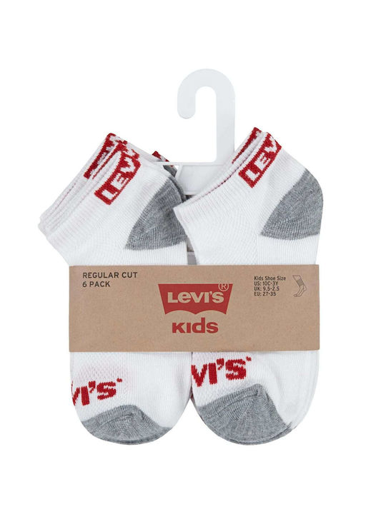 Levi's Șosete pentru Copii Albe 6 Perechi