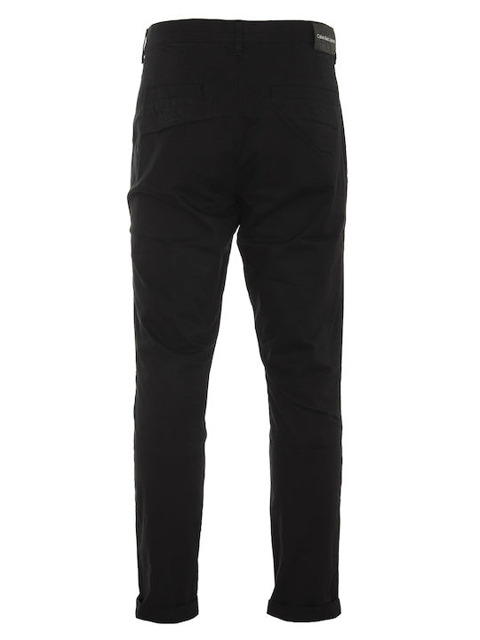 Pantaloni Chino cu Croială Slim Blue