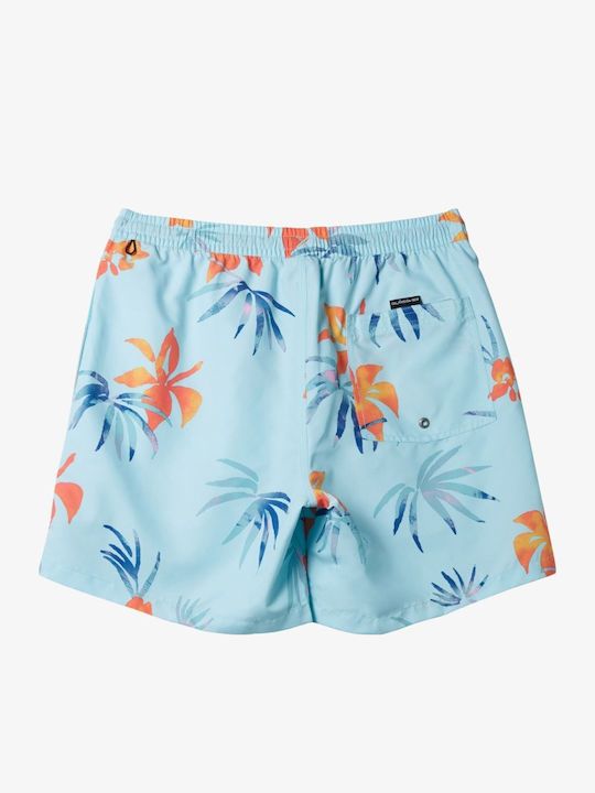 Everyday Mix Volley 15 Men's Swimwear Shorts Light Blue Floral