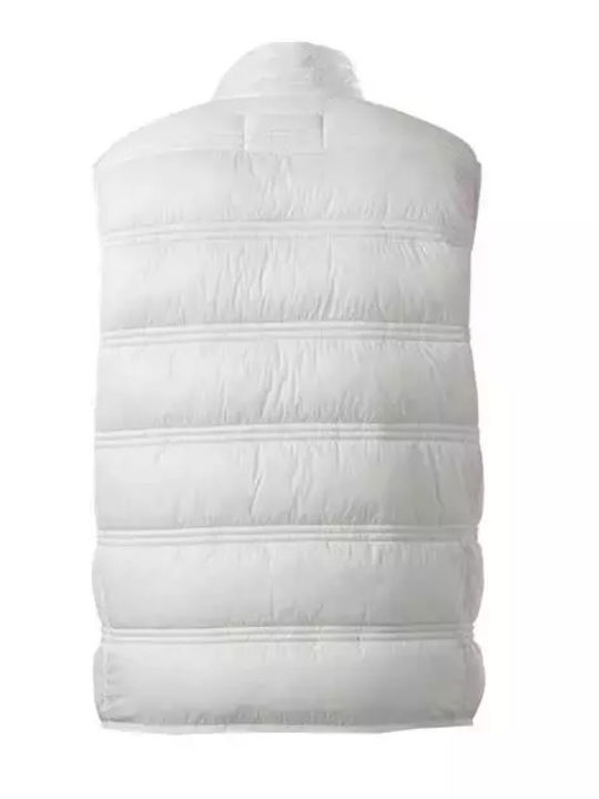 Karl Lagerfeld Men's Sleeveless Puffer Jacket White