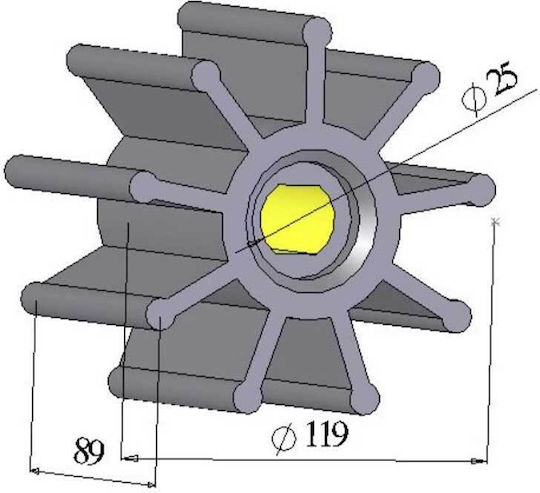 Garoni Propeller 2 1/2" Double-sided