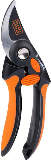 Black & Decker Ψαλίδι Κλαδέματος Μήκους 21.5cm με Μέγιστη Διάμετρο Κοπής 13mm