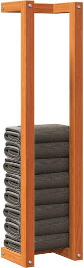 vidaXL Single Wall-Mounted Bathroom Freestanding Towel Rack ​90x90cm Brown
