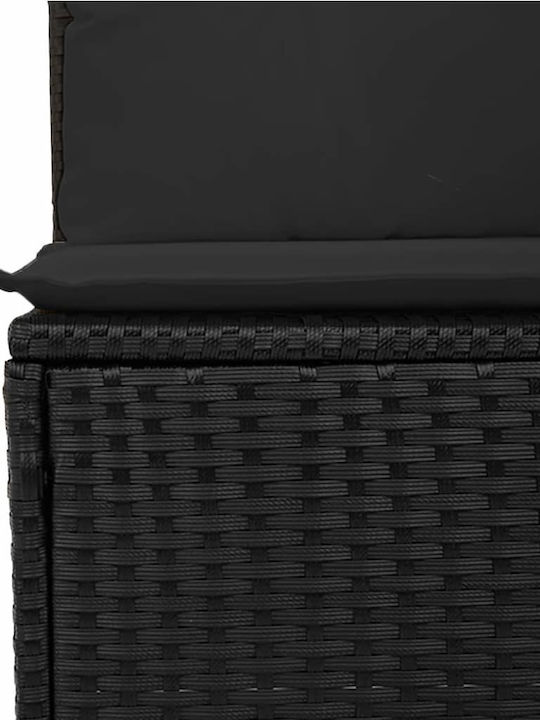 Canapea Cu Patru Locuri De Exterior Din Rattan Cu Perne 55x55x69cm
