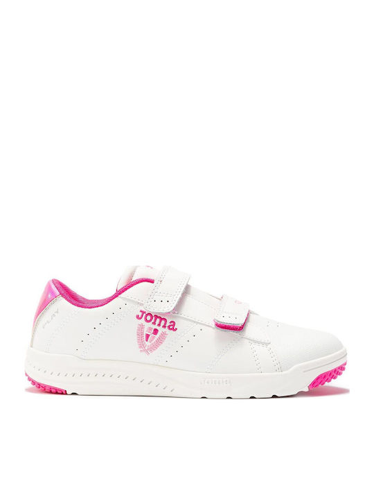 Play Jr Kids Sneakers with Scratch White