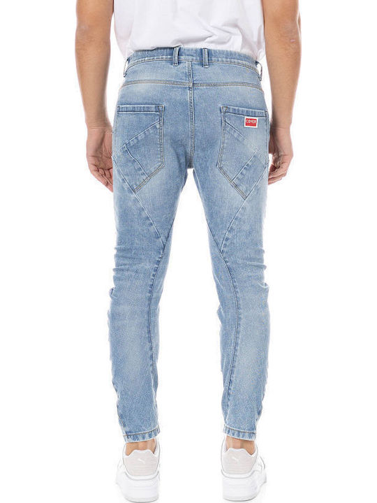 Ανδρικό Παντελόνι Τζιν Ελαστικό Navy-blue
